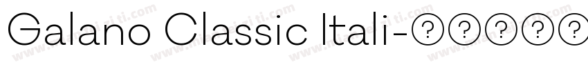 Galano Classic Itali字体转换